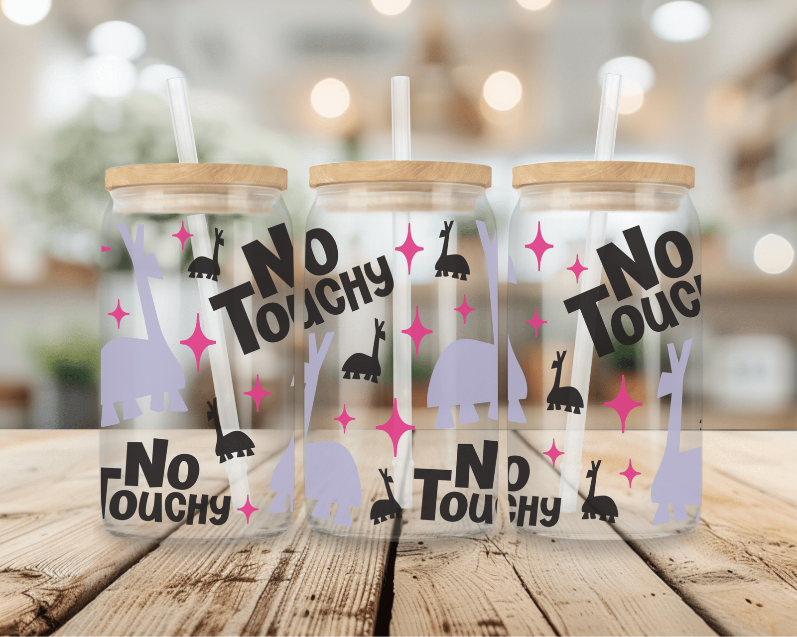 כוס זכוכית עם קשית – תמונה 6