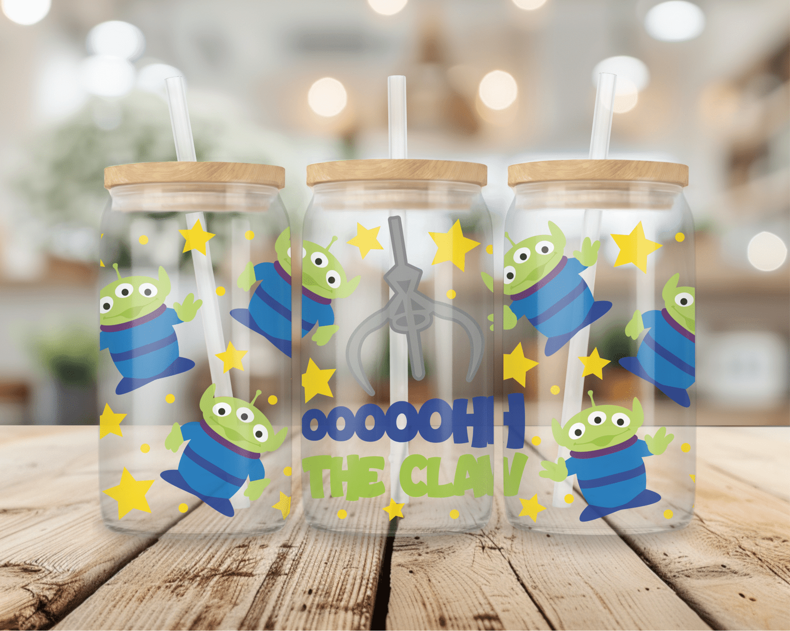 כוס זכוכית עם קשית – תמונה 9